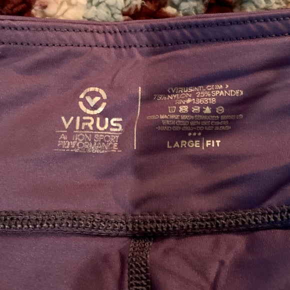 𝅺VIRUS CROPPED ACTIVE WEAR WOMEN'S LEGGINGS - Picture 7 of 7